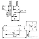 Ferro CIRICULUS zuhanycsaptelep zuhanyszettel, gun metal BCK77GM