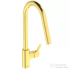 Ideal Standard GUSTO kihúzható fejes mosogató csaptelep,Brushed gold BD414A2