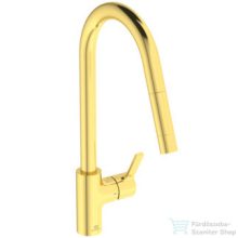   Ideal Standard GUSTO kihúzható fejes mosogató csaptelep,Brushed gold BD414A2