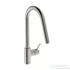   Ideal Standard GUSTO kihúzható fejes mosogató csaptelep,Silver storm BD414GN