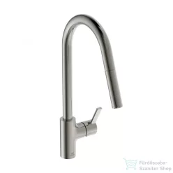   Ideal Standard GUSTO kihúzható fejes,2 funkciós mosogató csaptelep,Silver storm BD416GN