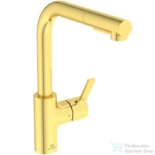   Ideal Standard GUSTO kihúzható fejes,2 funkciós mosogató csaptelep,Brushed gold BD420A2