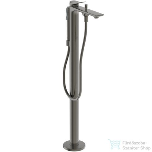 Ideal Standard CONCA szabadon álló kádtöltő csaptelep zuhanyszettel,alaptest nélkül,Magnetic grey BD460A5