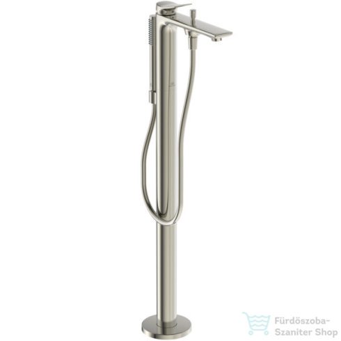 Ideal Standard CONCA szabadon álló kádtöltő csaptelep zuhanyszettel,alaptest nélkül,Silver storm BD460GN