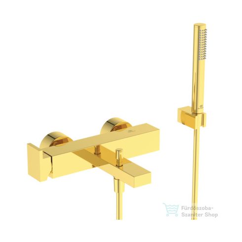 Ideal standard EXTRA kádtöltő csaptelep zuhanyszettel,Brushed gold BD514A2