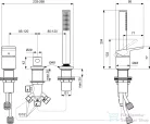 Ideal Standard EXTRA 3 üléses kádtöltő csaptelep kifolyó nélkül,Silver storm BD517GN