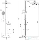 Ideal Standard Ceratherm Alu+ termosztátos zuhanyrendszer, rozé BD583RO