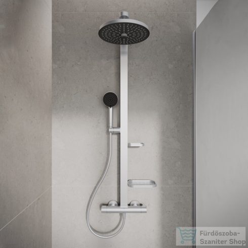 Ideal Standard Ceratherm Alu+ termosztátos zuhanyrendszer, silver BD583SI