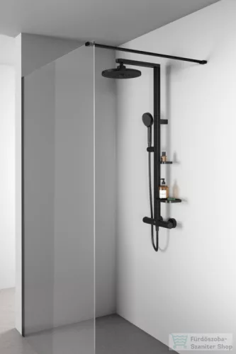 Ideal Standard Ceratherm Alu+ termosztátos zuhanyrendszer, silk black BD583XG