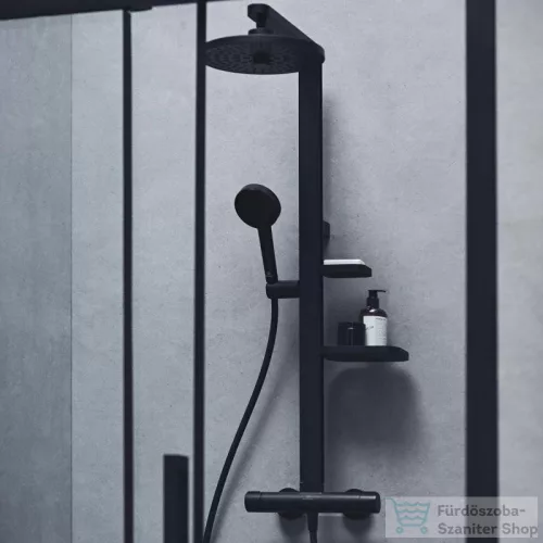 Ideal Standard Ceratherm Alu+ termosztátos zuhanyrendszer, silk black BD583XG