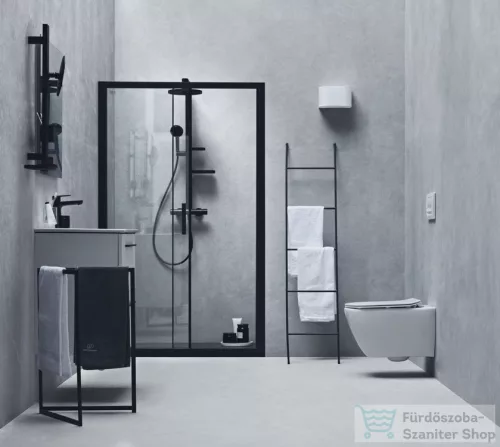 Ideal Standard Ceratherm Alu+ termosztátos zuhanyrendszer, silk black BD583XG