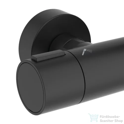 Ideal Standard Ceratherm Alu+ termosztátos zuhanyrendszer, silk black BD583XG