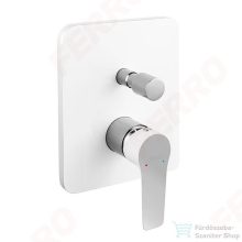   Ferro Adore falsík alá építhető kétfunkciós csaptelep fehér/króm BDR7P