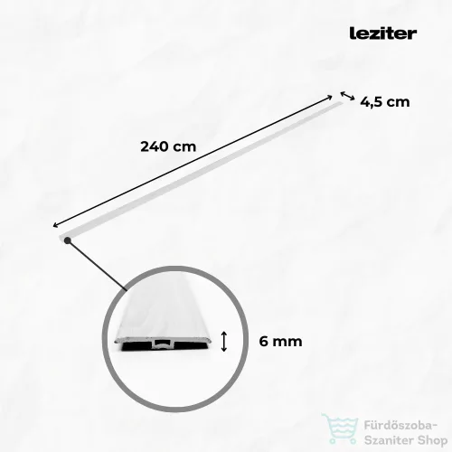 Leziter Vinyl SPC padló burkolatváltó Berben tölgy 2400x45x6 mm BER-BV