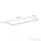 Leziter Konyhai munkalap 110 x 60 x 2,8 cm Beton BETON-KB110APLEY