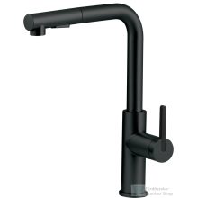   Deante MOMI mosogató csaptelep kihúzható kifolyóval, matt fekete BKM_N73M