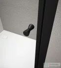 AQUALINE ARLETA BLACK íves zuhanykabin, 900x900mm, matt fekete profil/transzparent üveg (BLS900)