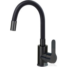   Deante LUPO konyhai csaptelep, rugalmas kifolyóval, fekete BLU_N24M