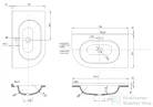 Sapho PULSE Öntöttmárvány mosdó 750x44x450mm, jobb BM658