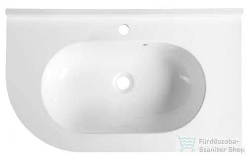 Sapho PULSE Öntöttmárvány mosdó 750x44x450mm, jobb BM658