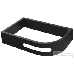   Sapho PULSE mosdótartó konzol, balos, matt fekete (BM752-CL)