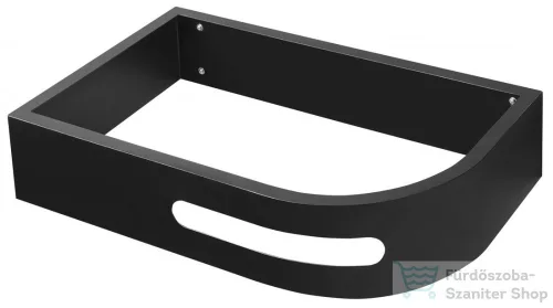 Sapho PULSE mosdótartó konzol, balos, matt fekete (BM752-CL)