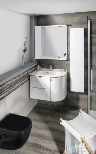 Sapho PULSE Öntöttmárvány mosdó 750x44x450mm, bal BM752