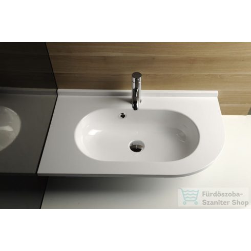 Sapho PULSE Öntöttmárvány mosdó 750x44x450mm, bal BM752