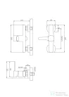 Invena GLAMOUR zuhany csaptelep,arany BN-02-009-V