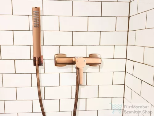 Invena GLAMOUR zuhany csaptelep zuhanyszettel,réz BN-02-014-V
