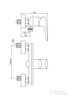 Invena DOKOS zuhany csaptelep,fehér/króm BN-19-002-V
