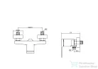 Invena MIDNIGHT zuhany csaptelep,fekete/rózsa arany BN-35-014-V