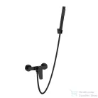 Invena ALONIA zuhany csaptelep, zuhanyszettel, PVD fényes fekete BN-70-004-V