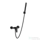 Invena ALONIA zuhany csaptelep, zuhanyszettel, PVD fényes fekete BN-70-004-V