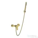 Invena ALONIA zuhany csaptelep, zuhanyszettel, szálcsiszolt arany BN-70-009-V