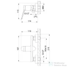 Invena ALONIA zuhany csaptelep, zuhanyszettel, szálcsiszolt arany BN-70-009-V