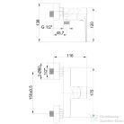 Invena PINIOS zuhany csaptelep, zuhanyszett nélkül, króm BN-92-001-X