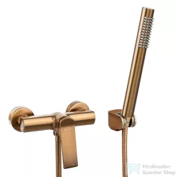   Invena NERI PLUS zuhany csaptelep zuhanyszettel,réz BN-P1-014-L