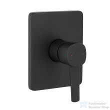   Invena GLAMOUR falsík alatti kád/zuhany csaptelep belső egységgel,matt fekete BP-02-4K1-V