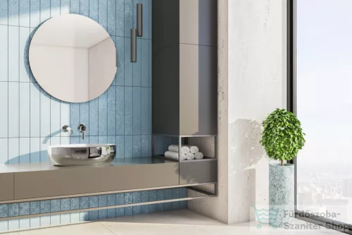 Invena GLAMOUR falsík alatti mosdó csaptelep 19 cm-es kifolyóval,leeresztő nélkül,króm BP-02-U01-V