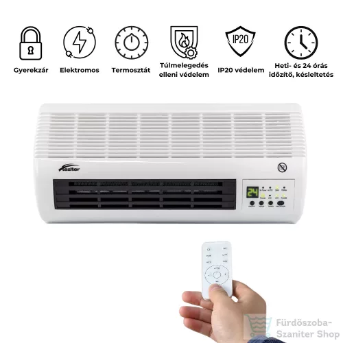 Leziter Thira elektromos fali fűtőtest 1000W/2000W BPT-2000B-4501L-ERP