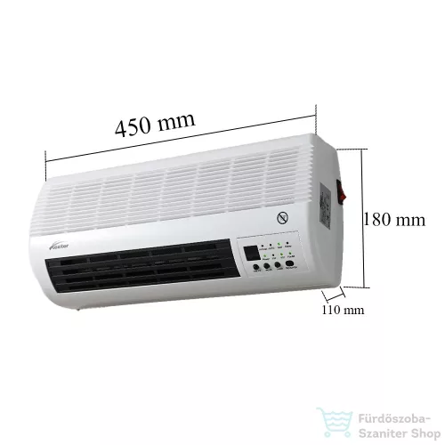 Leziter Thira elektromos fali fűtőtest 1000W/2000W BPT-2000B-4501L-ERP