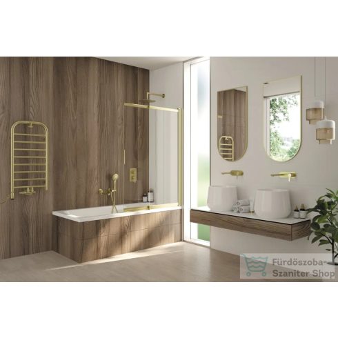 Deante Arnika fali mosdó csaptelep, leeresztő nélkül, szálcsiszolt arany BQA_R54L