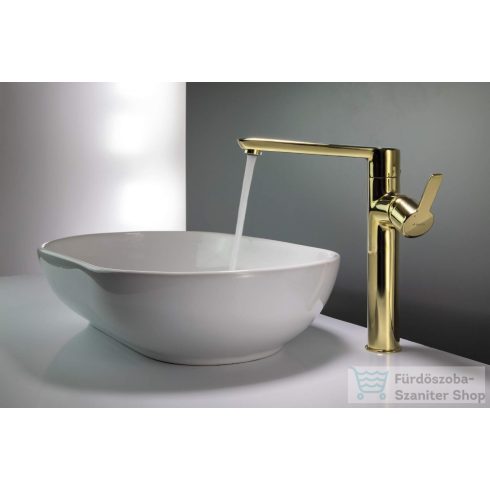 Deante ARNIKA magasított mosdó csaptelep, leeresztő nélkül, arany BQA_Z20K