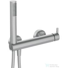   Deante SILIA zuhany csaptelep zuhanyszettel, szálcsiszolt acél BQS_F41M