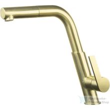   Deante SILIA mosogató csaptelep kihúzható kifolyóval, szálcsiszolt arany BQS_R73M