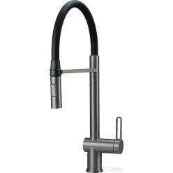   Deante MAGNETIC mosogató csaptelep rugalmas kifolyóval, titanium BRM_D72M
