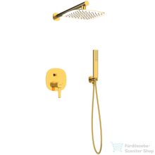   Invena GLAMOUR falsík alatti zuhanyrendszer alaptesttel,arany BS-02-0K9-V