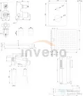 Invena DOKOS falsík alatti zuhanyrendszer alaptesttel,króm BS-19-CK2-A