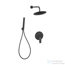   Invena SIROS falsík alatti zuhanyrendszer alaptesttel,matt fekete BS-90-012-A